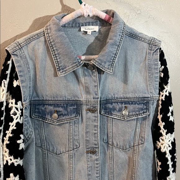 Bohme Denim and Crochet Jacket - Picture 2 of 6